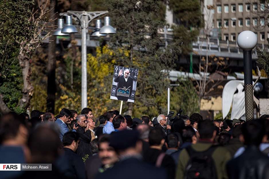 مراسم تشییع پیکر مرحوم زرویی نصرآباد