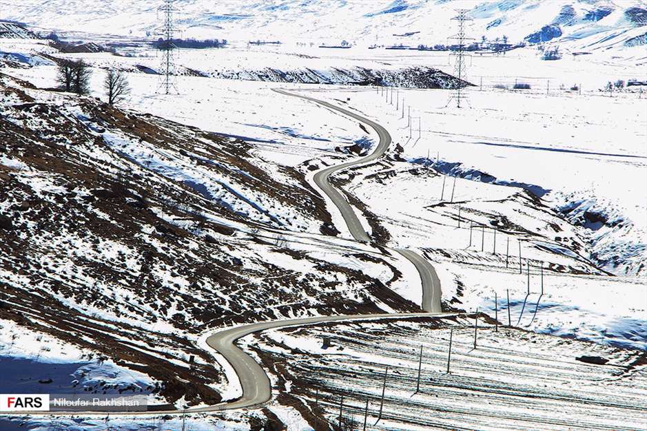 برف پاییزی در کوهرنگ