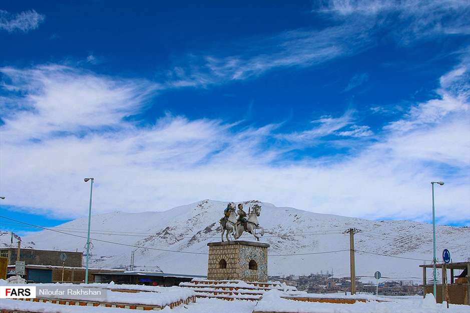 برف پاییزی در کوهرنگ
