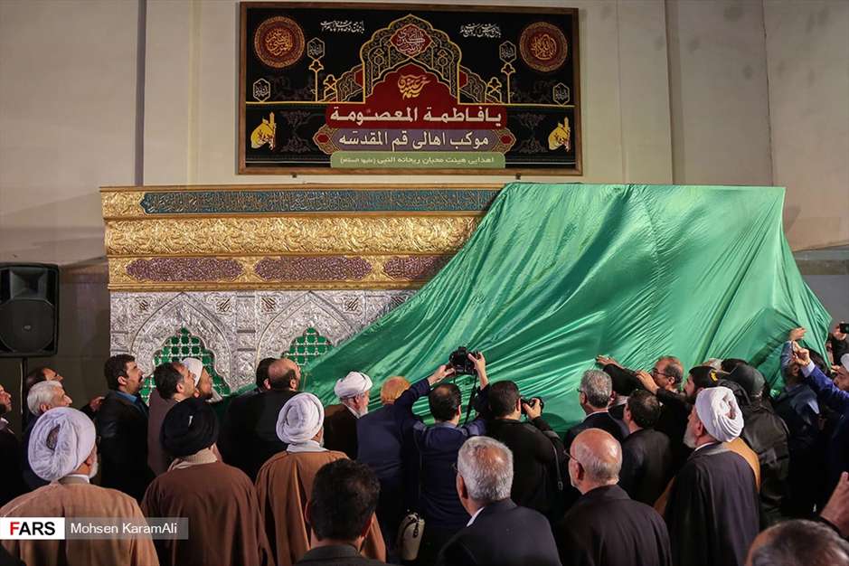 آیین رونمایی از ضریح جدید مطهر شهدای کربلا