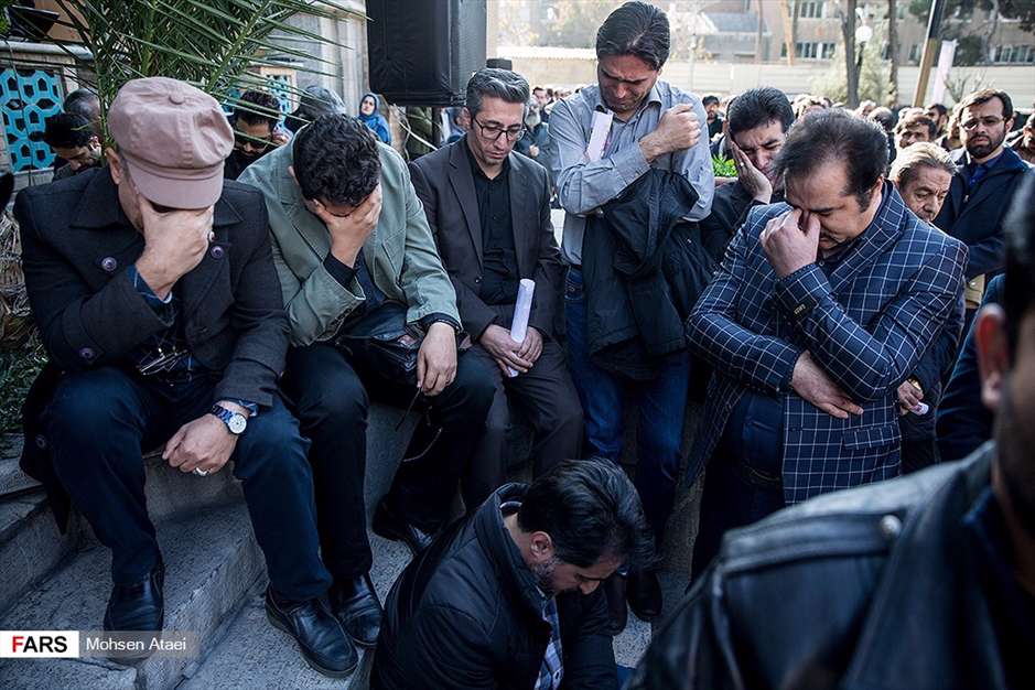 مراسم تشییع پیکر مرحوم زرویی نصرآباد