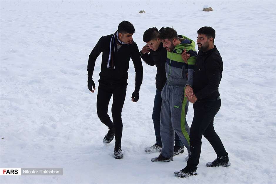 برف پاییزی در کوهرنگ