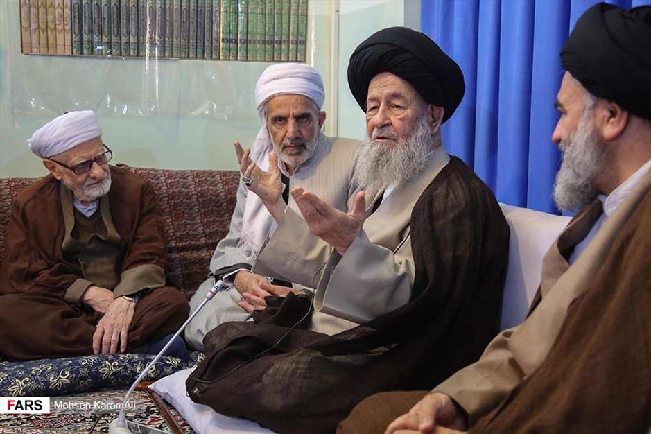 دیدار علمای کردستان با مراجع تقلید در قم