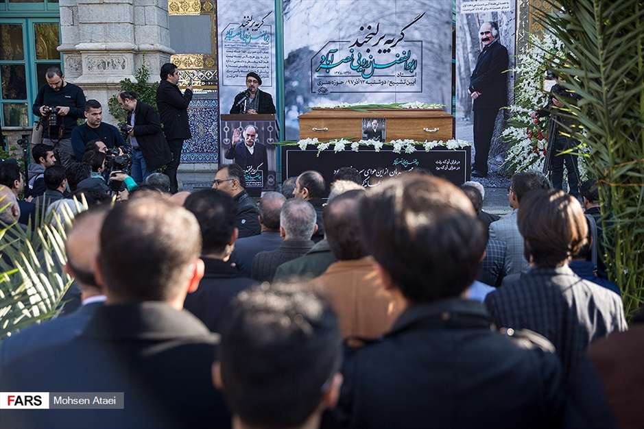 مراسم تشییع پیکر مرحوم زرویی نصرآباد