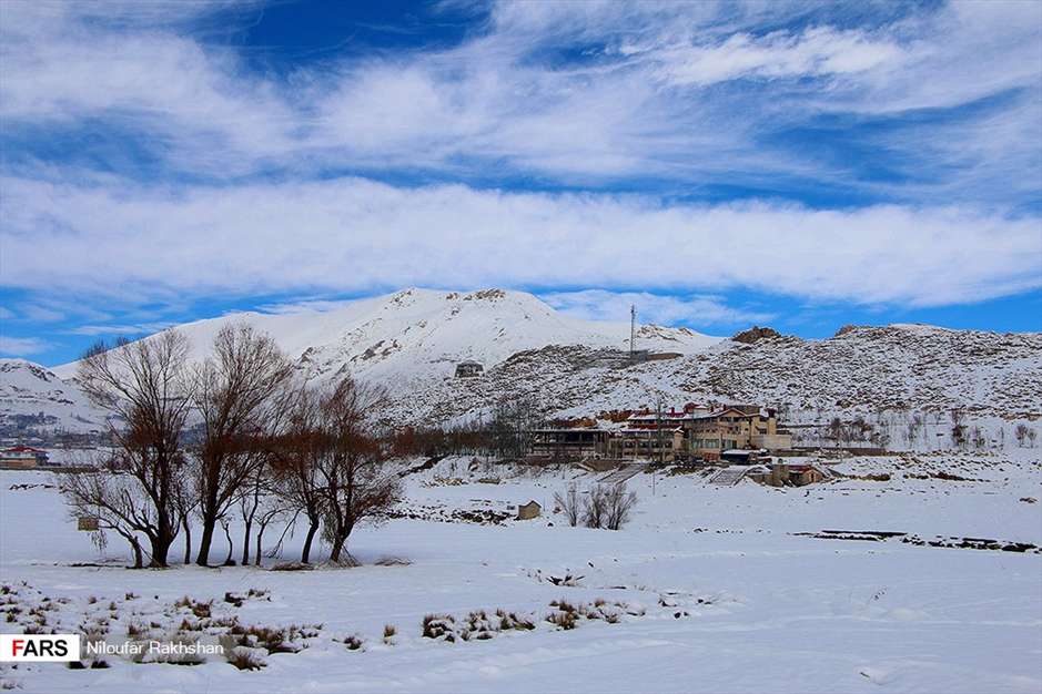 برف پاییزی در کوهرنگ