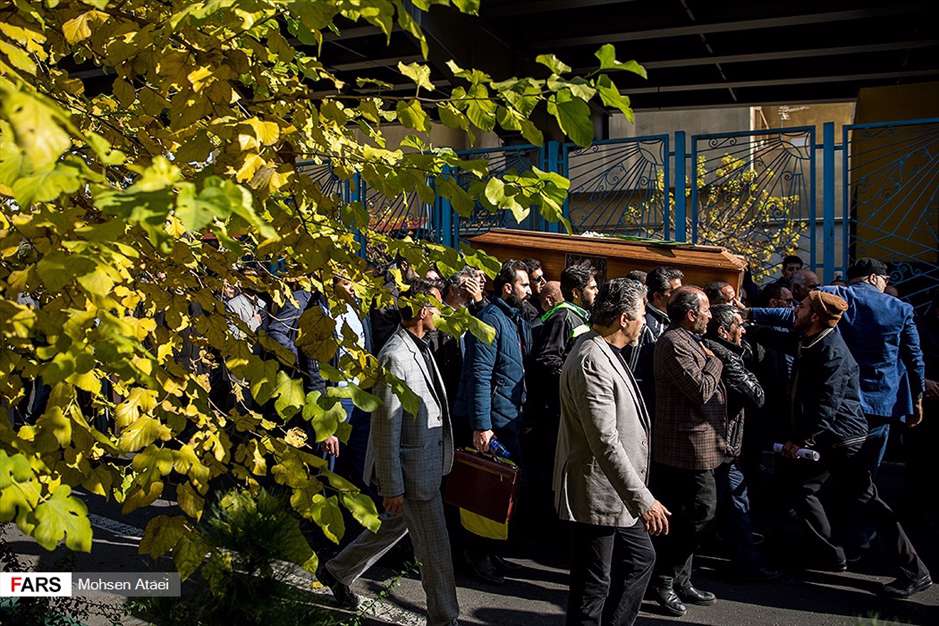 مراسم تشییع پیکر مرحوم زرویی نصرآباد