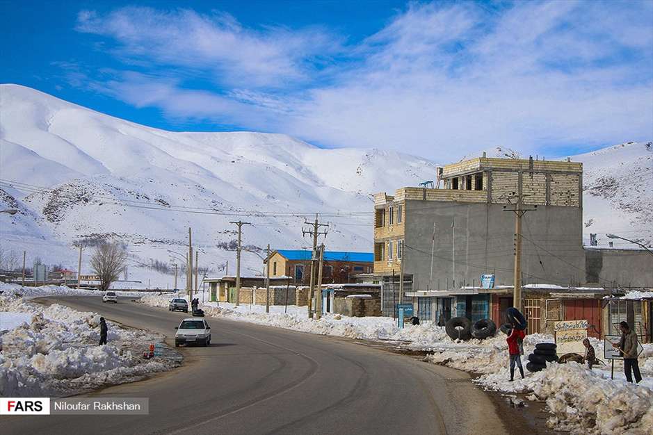 برف پاییزی در کوهرنگ