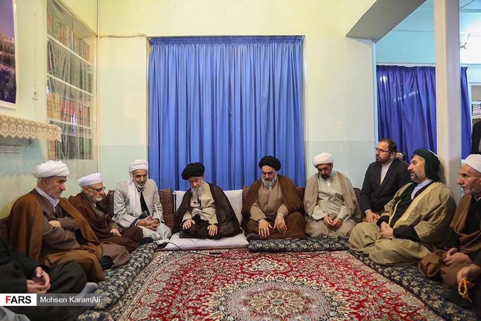 دیدار علمای کردستان با مراجع تقلید در قم