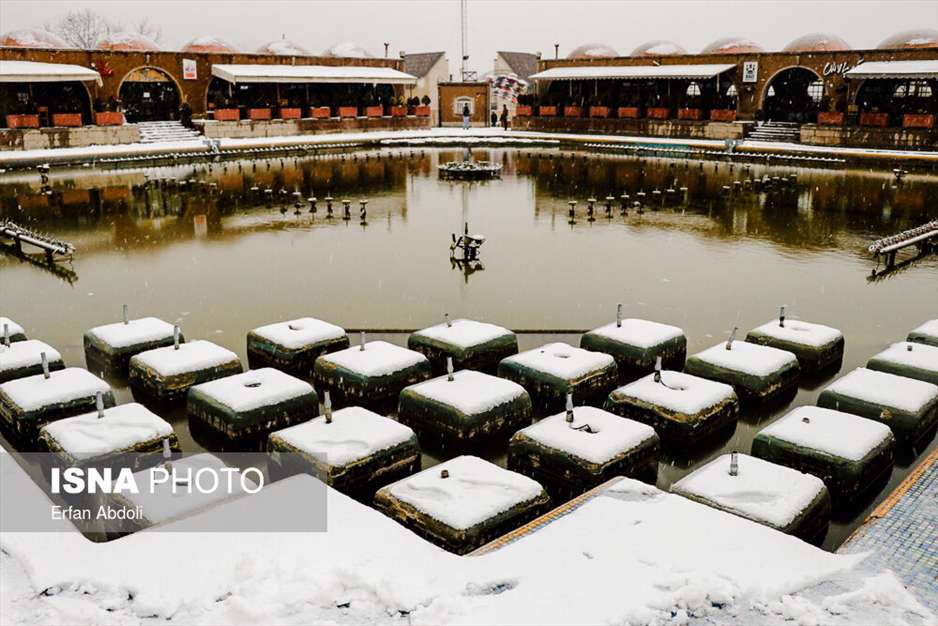 بارش برف زمستانی در استان تبریز