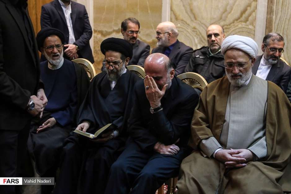 وداع با پیکر آیت‌الله هاشمی شاهرودی