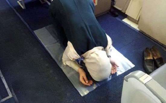 نماز در هواپیما