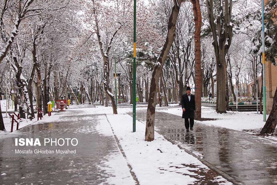 بارش برف در آخرین روزهای پاییز