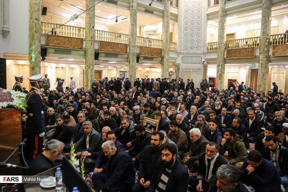 وداع با پیکر آیت‌الله هاشمی شاهرودی