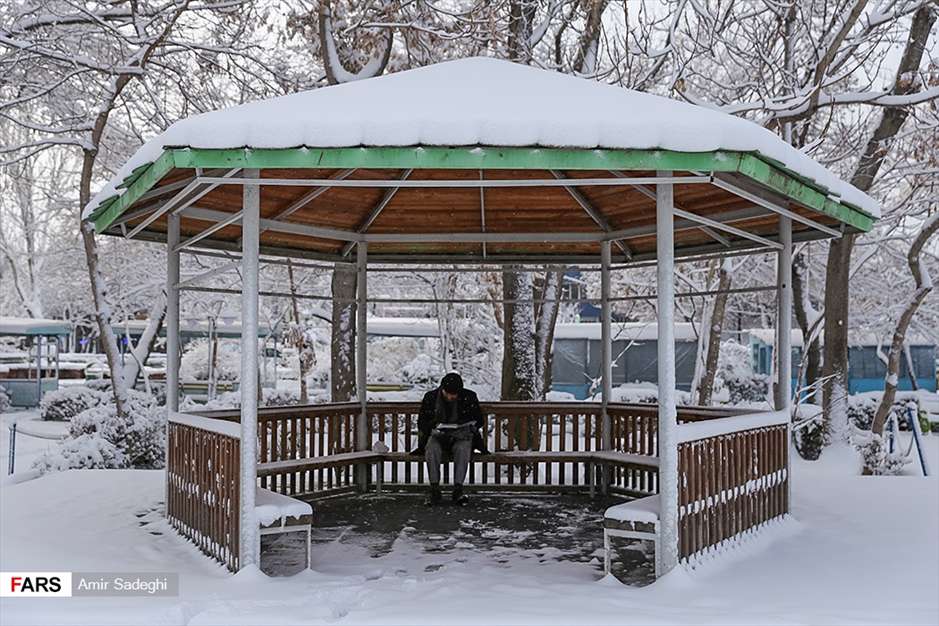 بارش سنگین برف در تبریز