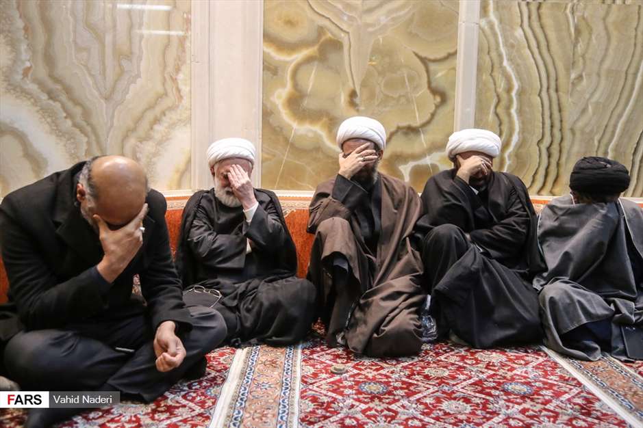 وداع با پیکر آیت‌الله هاشمی شاهرودی