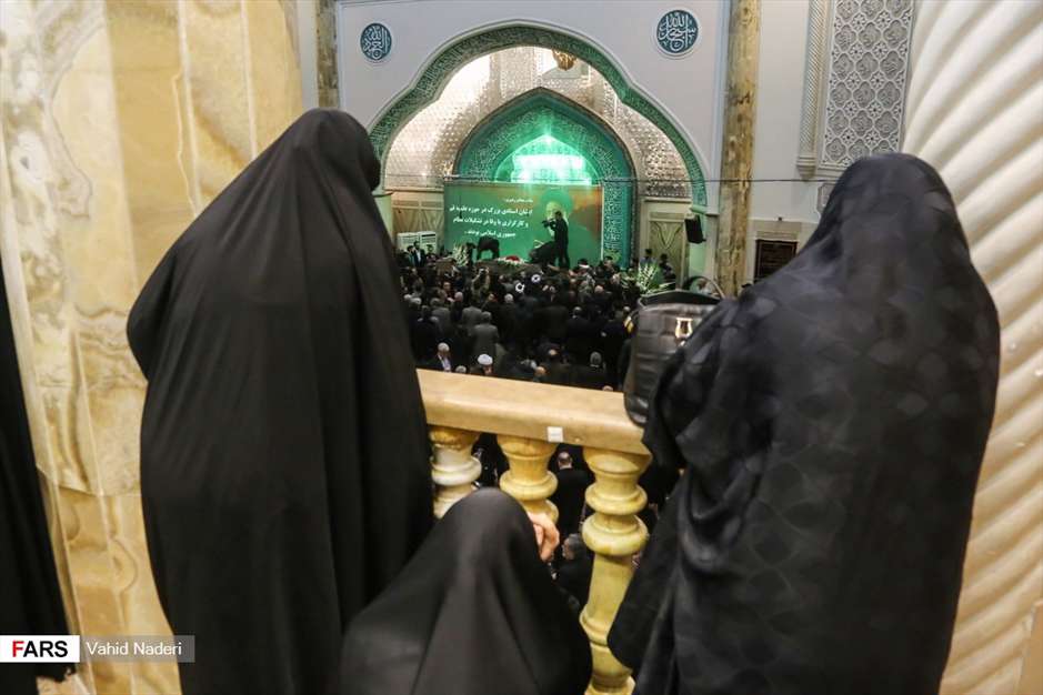 وداع با پیکر آیت‌الله هاشمی شاهرودی