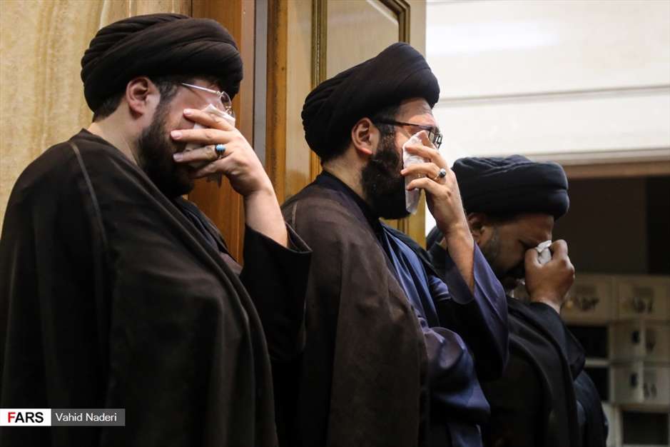 وداع با پیکر آیت‌الله هاشمی شاهرودی