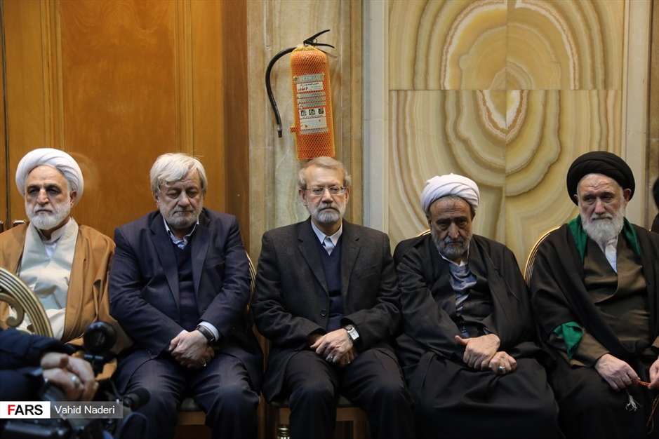 وداع با پیکر آیت‌الله هاشمی شاهرودی