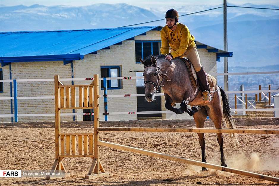 مسابقات پرش با اسب ترکمن در بجنورد