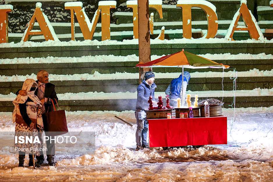 بارش برف در آخرین روزهای پاییز