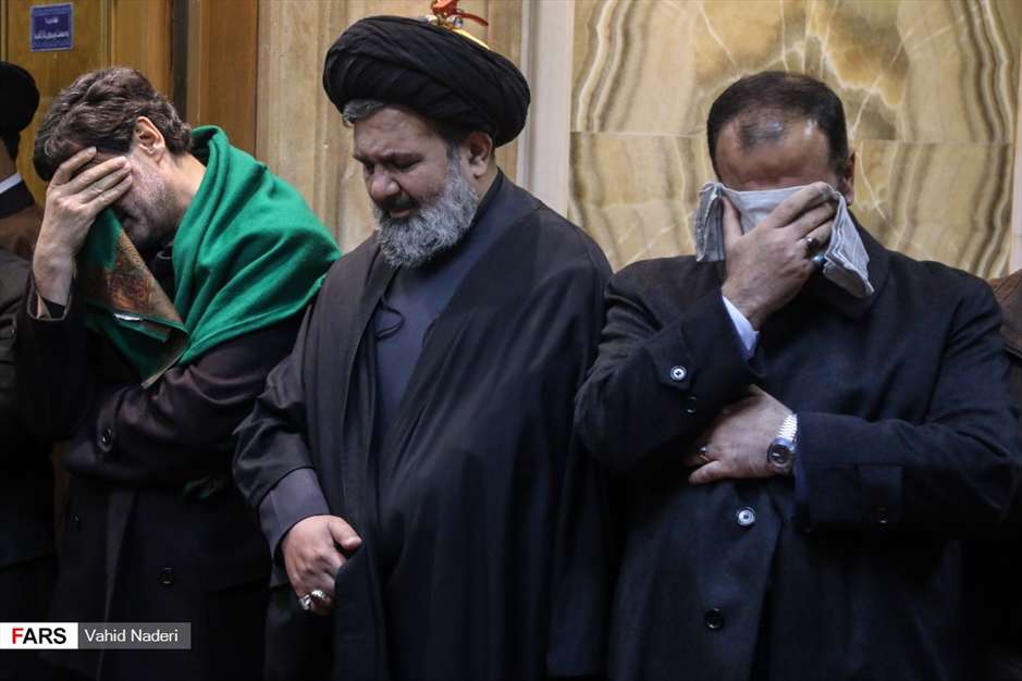 وداع با پیکر آیت‌الله هاشمی شاهرودی