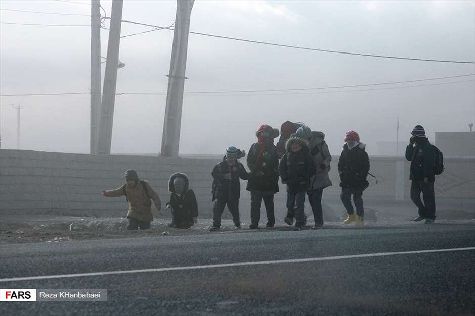 طوفان شن در اردبیل