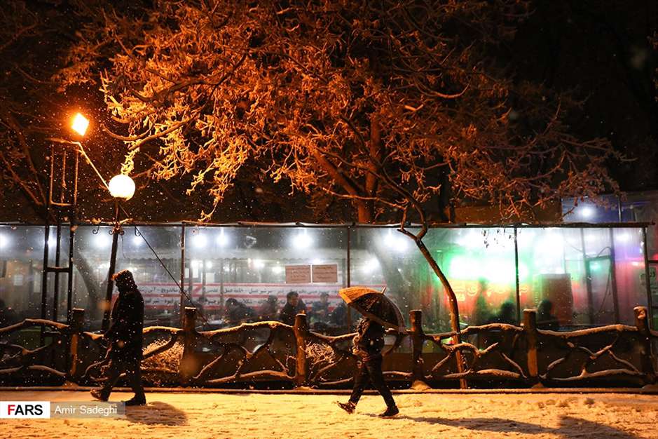 شب برفی تبریز