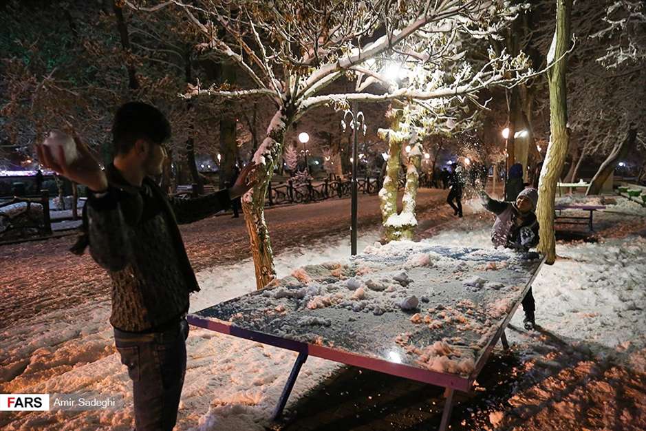 شب برفی تبریز