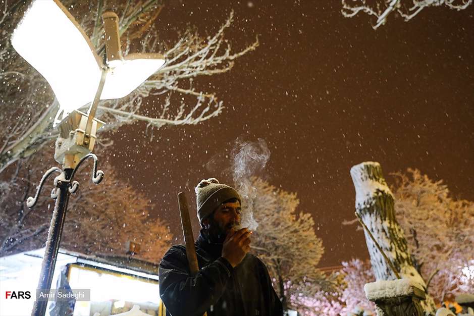 شب برفی تبریز