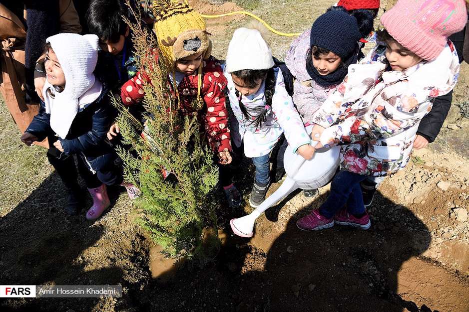 آئین روز درختکاری در البرز