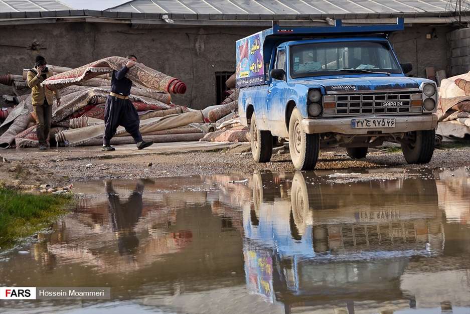 رونق قالی‌شویی‌های بجنورد در آستانه نوروز 