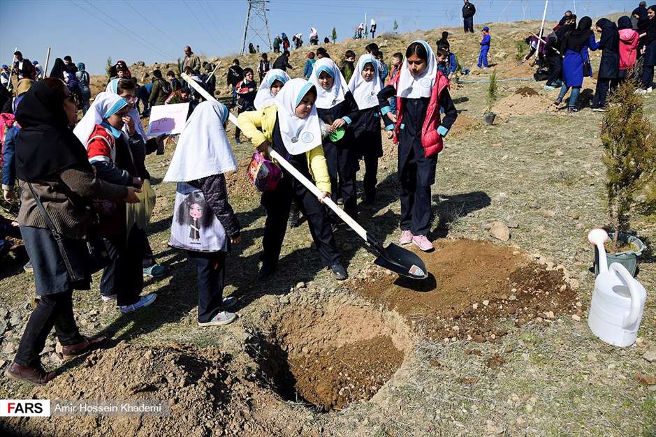 آئین روز درختکاری در البرز