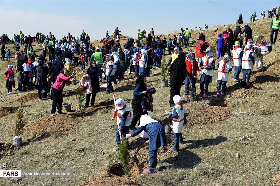 آئین روز درختکاری در البرز