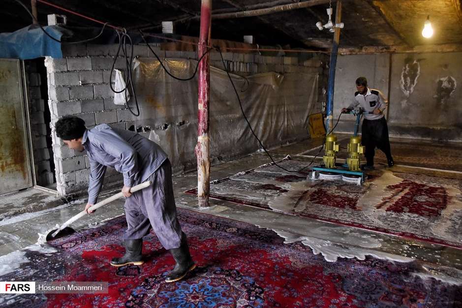 رونق قالی‌شویی‌های بجنورد در آستانه نوروز 