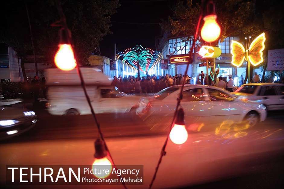 آذین بندی برای نیمه شعبان