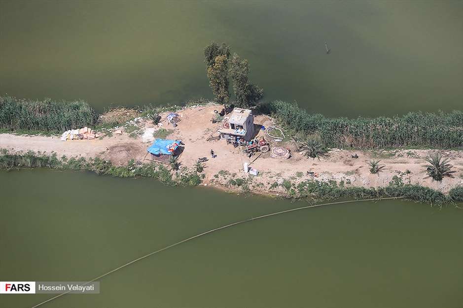 تصاویر هوایی از مناطق سیل‌زده « اهواز »