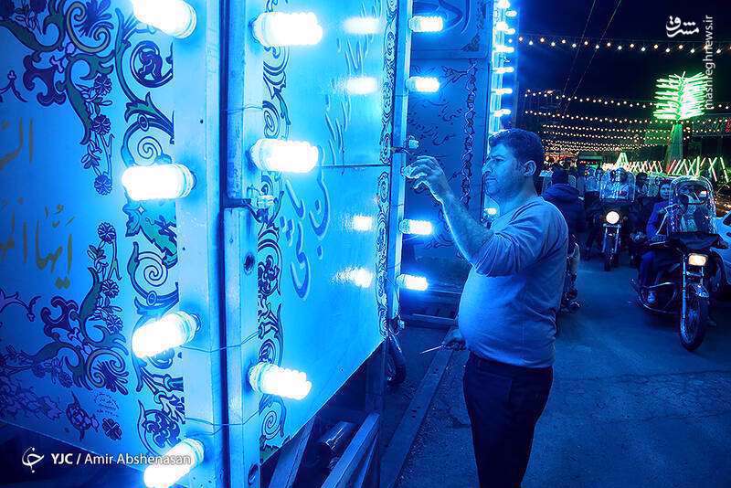 آذین بندی تهران به مناسبت نیمه شعبان