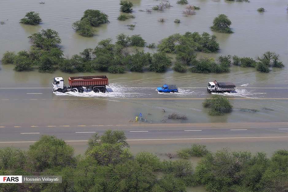 تصاویر هوایی از مناطق سیل‌زده « اهواز »