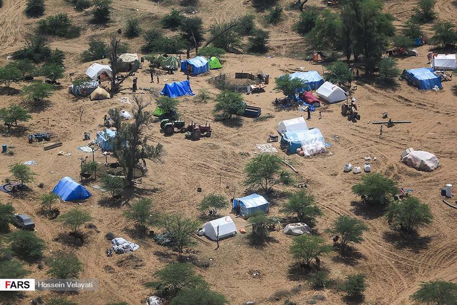 تصاویر هوایی از مناطق سیل‌زده « اهواز »