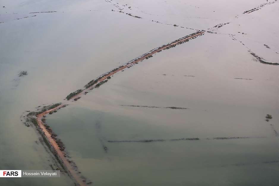 تصاویر هوایی از مناطق سیل‌زده « اهواز »