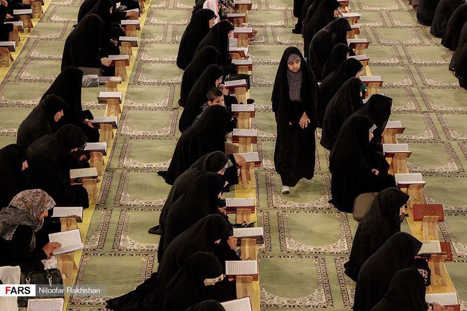 جزء خوانی قرآن کریم درمصلی « شهرکرد »