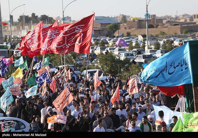 پیاده روی کاروان بزرگ قدمی برای ظهور به سمت جمکران 