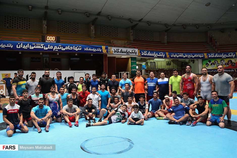 تمرین تیم ملی کشتی فرنگی