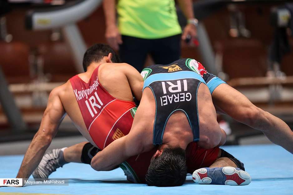 تمرین تیم ملی کشتی فرنگی