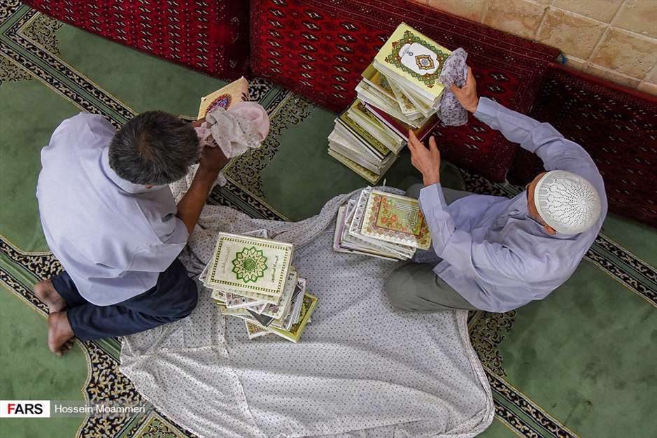 آیین غبارروبی مساجد بجنورد درآستانه ماه رمضان