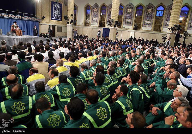  دیدار جمعی از کارگران سراسر کشور با رهبر معظم انقلاب