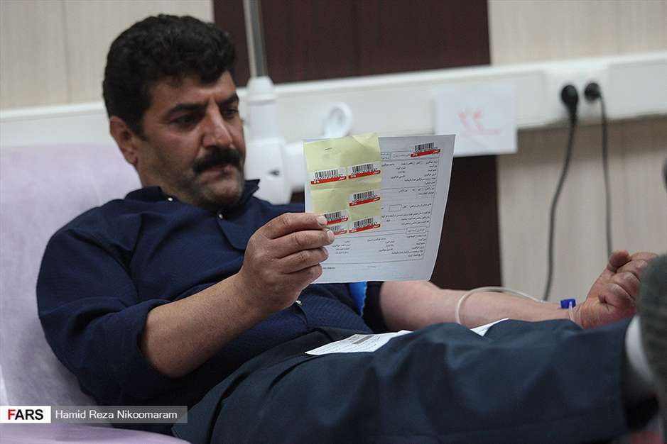 اهدای خون در شب بیست و یکم رمضان