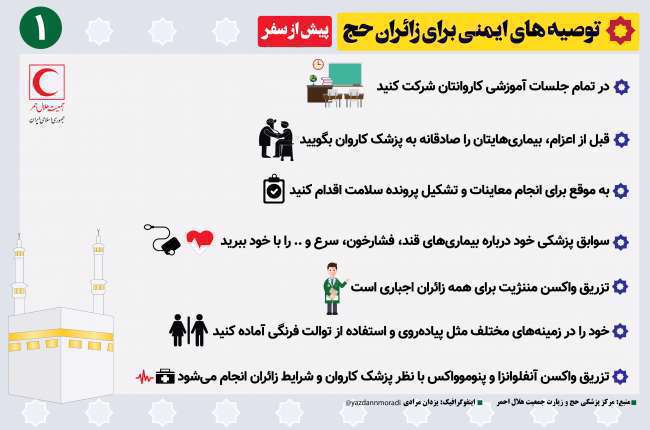 توصیه ایمنی حج