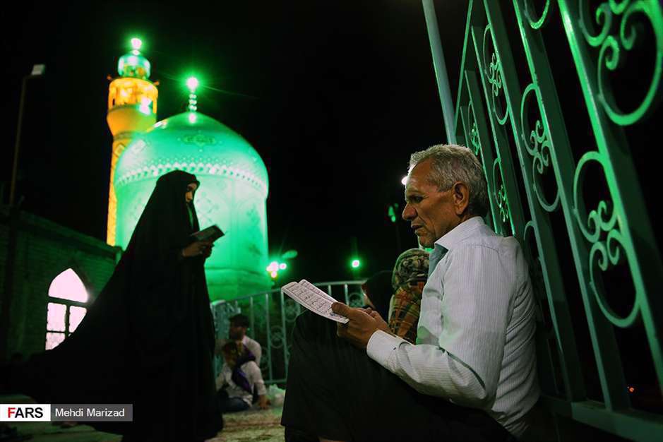 شب قدر در نیایشگاه حضرت خضر نبی(ع) در قم