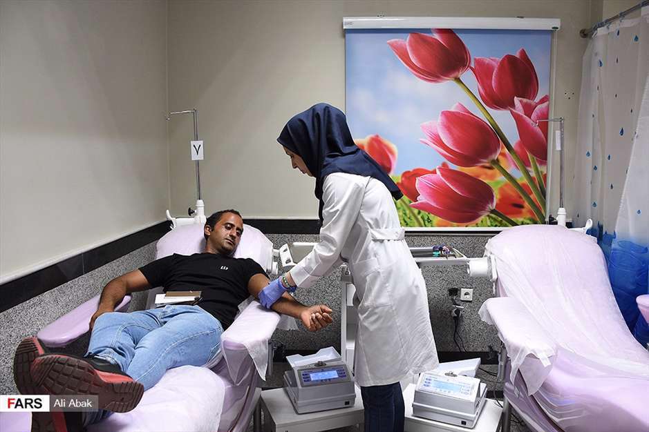 اهدای خون در شب بیست و یکم رمضان